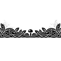 Intricate Botanical Border, Mystical Woodland vector