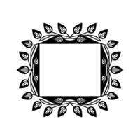 Elegant Botanical Frame, Minimalist, Art deco vector