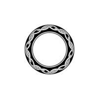 Celtic Knot Circle, Intricate, Minimalist, Symbolic, Vintage vector
