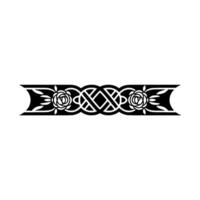 Intricate Celtic Border, Vintage, Ornamental Detail, Symmetrical vector