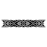 Intricate Celtic Border, Vintage, Decorative Element - Symmetrical vector