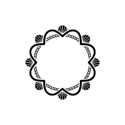Elegant Radial Celtic Frame, Minimalist