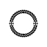 Intricate Rope Border, Vintage Nautical Motif vector