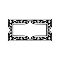 Elegant Botanical Frame, Vintage, Minimalist Aesthetic - Decorative vector