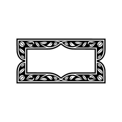 Elegant Botanical Frame, Vintage, Minimalist Aesthetic - Decorative