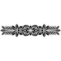 Intricate Floral Border, Vintage, Elegant Division - Pattern vector