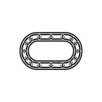 Nautical Oval Frame, Anchored, Vintage Maritime vector