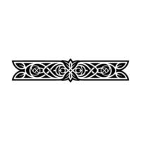 Intricate Celtic Border, Vintage, Decorative Element, Knotwork vector