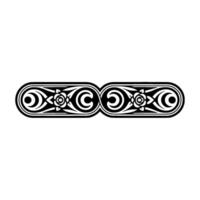 Intricate Tribal Ornament, Stylized Border, Pattern vector