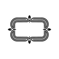 Elegant Art Deco Frame, Vintage Element - Ornament vector