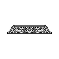 Intricate Floral Border, Vintage Element, Roses vector