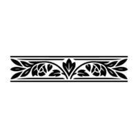 Elegant Botanical Border, Vintage Element, - Composition vector