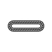 Intertwined Rope Minimalist Nautical vector