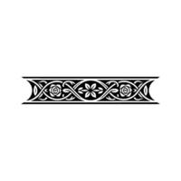 Intricate Celtic Rose Border, Vintage Element, Monogram vector