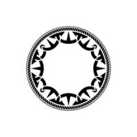Intricate Tribal Circle, Minimalist, Ornamentation vector