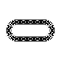 Celtic Knot Frame, Vintage Border, Decorative Outline vector