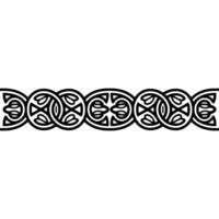 Celtic Knot Border, Vintage Illustration, Decorative Element vector