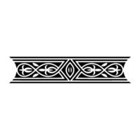 Intricate Celtic Border, Vintage, Elegant Ornamentation, Textile vector