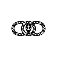 Nautical Anchor Strength, Stability, and Boundless Horizons vector