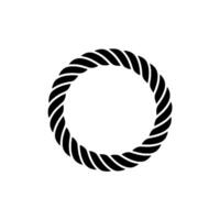 Spiraling Circle Emblem, Minimalist vector