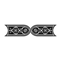 Intricate Floral Border, Vintage Ornamentation, Decorative Element, Stylized vector