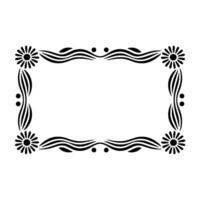 Elegant Decorative Frame, Vintage Style, Minimalist, Swirls vector