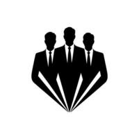 Triad of Power Silhouette Leadership vector