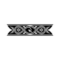 Intricate Celtic Border, Vintage Ornamentation, Decorative Element - Background vector