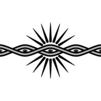 Spiraling Eye of Radiance Abstract Symbol of Insight and Energy vector