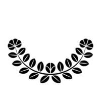Stylized Laurel Wreath, Minimalist, Elegant Border, Decorative vector