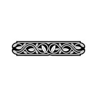 Intricate Celtic Knot Border, Vintage Style - Symmetrical vector