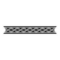 Elegant Celtic Knot Border, Minimalist vector