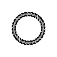 Intricate Rope Circle, Minimalist, Circular Motif - Minimalism vector