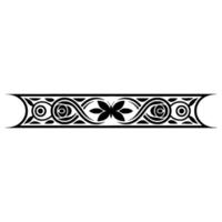 Intricate Black Ornamental Border, Vintage, Retro vector