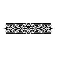 Intricate Celtic Border, Elegant Black - Linear vector