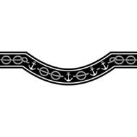 Nautical Border Rope, Anchor, and Maritime Motif vector
