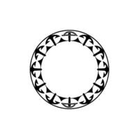 Intricate Celtic Circle, Symbolic, Ancient Motif vector