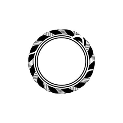 Minimalist Spiral Emblem, Modern, Circular Motif