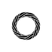 Abstract Spiral Emblem, Minimalist, Circular Motif - Circle vector