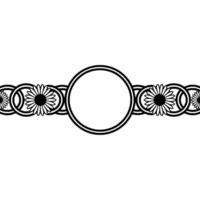 Circular Ornamental Border, Minimalist, Circle vector