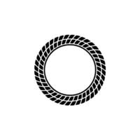 Minimalist Tire Ring, Circular Emblem, Modern, Circle vector