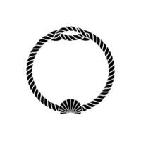 Nautical Knot Frame, Minimalist, Rope vector