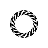 Abstract Circular Motif, Dynamic Lines, Minimalist vector
