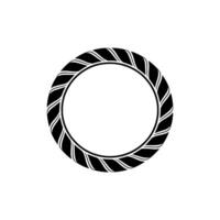 Minimalist Spiral Circle, Abstract vector