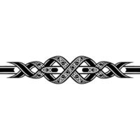 Intricate Celtic Knot Border, Vintage Style - Decorative vector