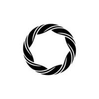 Abstract Spiral Emblem, Minimalist Circular, Circle vector
