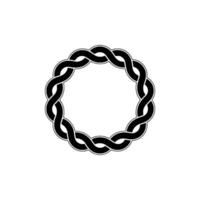 Intricate Celtic Knot, Minimalist, Circular Emblem - Knotwork vector
