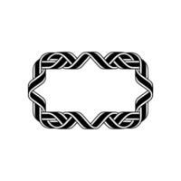 Intricate Celtic Knot Frame, Minimalist, Pattern vector