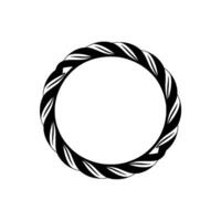 Abstract Spiral Emblem, Minimalist, Circle vector
