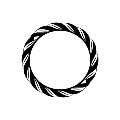 Abstract Spiral Emblem, Minimalist, Circle